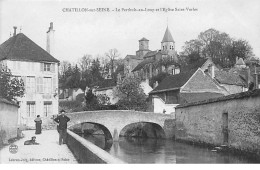 CHATILLON SUR SEINE - Le Perthuis Au Loup Et L'Eglise Saint Vorles - Très Bon état - Chatillon Sur Seine