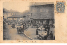 AUBIN - Place Du Crucifix - Très Bon état - Andere & Zonder Classificatie