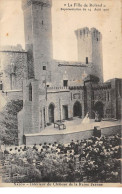 SALON - Intérieur Du Château De La Reine Jeanne - " La Fille De Roland " Représentation 14 Juillet 1910 - Très Bon état - Salon De Provence