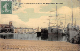 LA CIOTAT - Les Quais Et La Flotte Des Messageries Maritimes - Très Bon état - La Ciotat