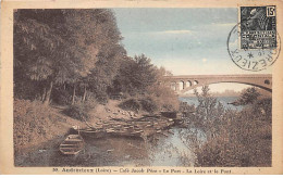 ANDREZIEUX - Café Jacob Père - Le Port - La Loire Et Le Pont - Très Bon état - Andrézieux-Bouthéon