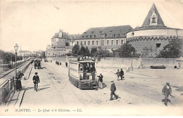 NANTES - Le Quai Et Le Château - Très Bon état - Nantes