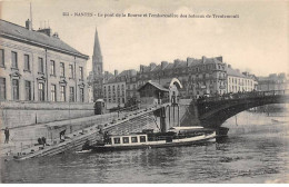 NANTES - Le Pont De La Bourse Et L'embarcadère Des Bateaux De Tretemoult - Très Bon état - Nantes