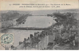 ANGERS - Inondations De Décembre 1910 - Vue Générale Sur La Maine Prise Du Château - Très Bon état - Angers