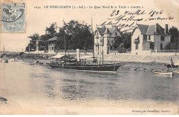 LE POULIGUEN - Le Quai Nord Et Le Yacht " Linotte " - Très Bon état - Le Pouliguen