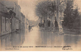 MONTARGIS - Crue Du 20 Janvier 1910 - Boulevard Chinchon - Très Bon état - Montargis