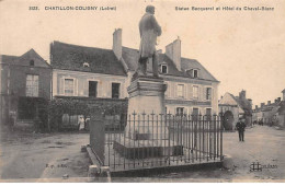 CHATILLON COLIGNY - Statue Becquerel Et Hôtel Du Cheval Blanc - Très Bon état - Chatillon Coligny