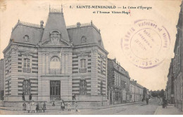 SAINTE MENEHOULD - La Caisse D'Epargne Et L'Avenue Victor Hugo - Très Bon état - Sainte-Menehould