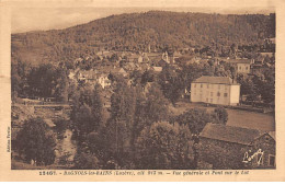 BAGNOLS LES BAINS - Vue Générale Et Pont Sur Le Lot - Très Bon état - Otros & Sin Clasificación