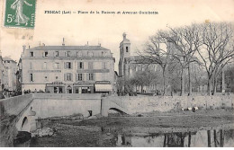 FIGEAC - Place De La Raison Et Avenue Gambetta - Très Bon état - Figeac