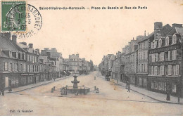 SAINT HILAIRE DU HARCOUET - Place Du Bassin Et Rue De Paris - Très Bon état - Saint Hilaire Du Harcouet