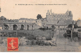 DURTAL - Le Château Et Le Grand Pont Sur Le Loir - Très Bon état - Durtal