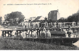 ANGERS - Construction D'un Pont Par Le Génie, Près D'Angers - Très Bon état - Angers