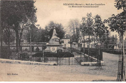 SEZANNE - Mail Des Cordeliers - Le Monument Commémoratif - Très Bon état - Sezanne