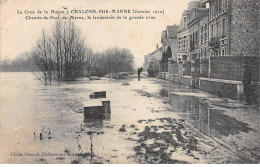 La Crue De La Marne à CHALONS SUR MARNE - Janvier 1910 - Chemin De Port De Marne - Très Bon état - Châlons-sur-Marne