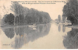 MAREUIL SUR AY - Vue Sur Le Canal De La Marne Au Rhin - Effet De Mirage Donnant L'Illusion D'une Cloche - Très Bon état - Mareuil-sur-Ay