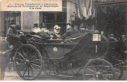 Voyage Présidentiel à CHERBOURG - Arrivée Du Président De La République à La Gare - Très Bon état - Cherbourg