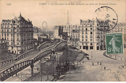 PARIS - Le Carrefour De La Rue Lecourbe, Vue Prise Du Boulevard Pasteur - Très Bon état - Arrondissement: 15