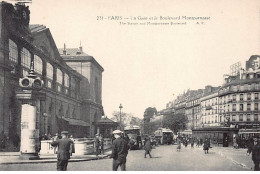 PARIS - La Gare Et Le Boulevard Montparnasse - Très Bon état - Paris (14)