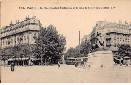 PARIS - La Place Denfert Rochereau Et Le Lion De Belfort - Très Bon état - Arrondissement: 14