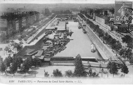 PARIS - Panorama Du Canal Saint Martin - Très Bon état - Distrito: 11