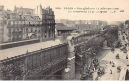 PARIS - Vue Générale Du Métropolitain Au Boulevard De La Chapelle - Très Bon état - Distretto: 10