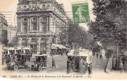 PARIS - Le Théâtre De La Renaissance Et Le Boulevard Saint Martin - Très Bon état - Distrito: 10