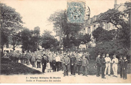 PARIS - Hôpital Militaire Saint Martin - Jardin Et Promenades Des Malades - Très Bon état - Distretto: 10