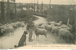 CPA Pougues Les Eaux-Jeune Berger Et Son Mignon - Troupeau, Mouton, Chien 81     L2044 - Pougues Les Eaux