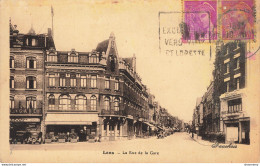 CPA Lens-La Rue De La Gare-Timbre    L2404 - Lens