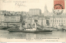 CPA Boulogne Sur Mer-Arrivée Du Bateau Margate Le Conqueror-Timbre      L1716 - Boulogne Sur Mer