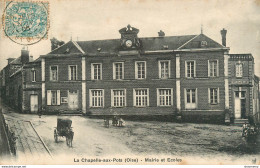 CPA La Chapelle Aux Pots-Mairie Et Ecoles-Timbre      L1716 - Andere & Zonder Classificatie