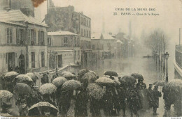 CPA Paris-Crue De La Seine-Quai De La Rapée      L1717 - Inondations De 1910
