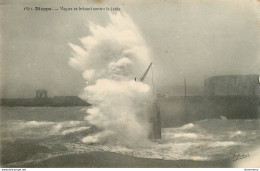 CPA Dieppe-Vague Se Brisant Contre La Jetée-1871      L1721 - Dieppe