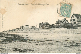 CPA Coutainville-Vue De La Plage-3-Timbre    L1730 - Sonstige & Ohne Zuordnung