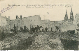 CPA Village De L'épine Près Chalons Entièrement Détruit Sauf L'église-61    L1732 - L'Epine