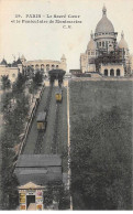 PARIS - Le Sacré Coeur Et Le Funiculaire De Montmartre - Très Bon état - Arrondissement: 18