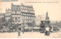 PARIS - Place Et Boulevard De Clichy - Très Bon état - Arrondissement: 18