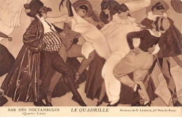 PARIS - Bar Des Noctambules - LE QUADRILLE - Peinture De G. Leroux - Très Bon état - Arrondissement: 18