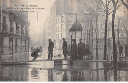 PARIS - Crue De La Seine 1910 - Clichy - Place De La Mairie - Très Bon état - Paris (17)