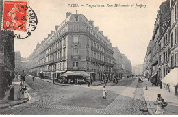 PARIS - Perspective Des Rues Meissonnier Et Jouffroy - Très Bon état - Distrito: 17