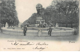 PARIS - Fontaine De L'Observatoire - Très Bon état - Distrito: 14