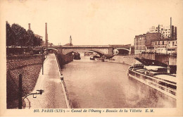 PARIS - Canal De L'Ourcq - Bassin De La Villette - Très Bon état - District 19