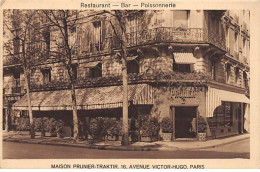 PARIS - Restaurant, Bar, Poissonnerie - Maison PRUNIER TRAKTIR - Avenue Victor Hugo - Très Bon état - Paris (16)
