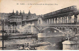 PARIS - Le Pont Et La Passerelle Du Métropolitain à Passy - Très Bon état - Paris (16)