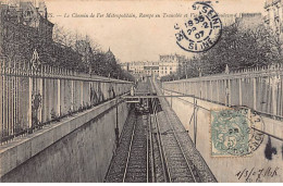 PARIS - Le Chemin De Fer Métropolitain - Rampe En Tranchée Et Viaduc Du Boulevard Pasteur - Très Bon état - District 15