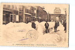 PONTARLIER Sous La Neige - Grande Rue Et Porte Saint Pierre - Très Bon état - Pontarlier