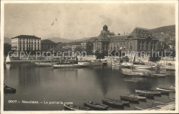 11664604 Neuchatel NE Le Port Et La Poste Neuchatel - Sonstige & Ohne Zuordnung