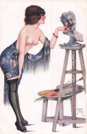 ILLUSTRATEUR J.  TAM LE MODELE ESPIEGLE FEMME SEINS NUS    N°6 - Other & Unclassified