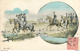 CPA Illustration - Chasse à Courre - Vénerie - Chevaux - Timbre      L1739 - 1900-1949